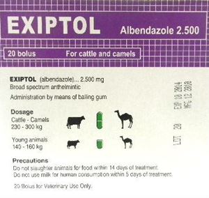 Picture of Exiptol 2500 mg 20 boluri/cutie