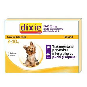 Dixie spot on dog S 0,67 ml X 30 buc/cutie